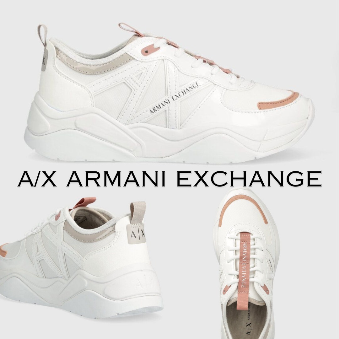 関税込 A/X ARMANI EXCHANGE レディース スニーカー ロゴ