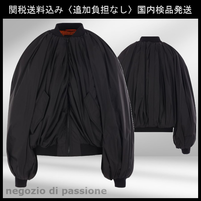BALENCIAGA ドレープ Bomber テクニカル マイクロ ファイユ