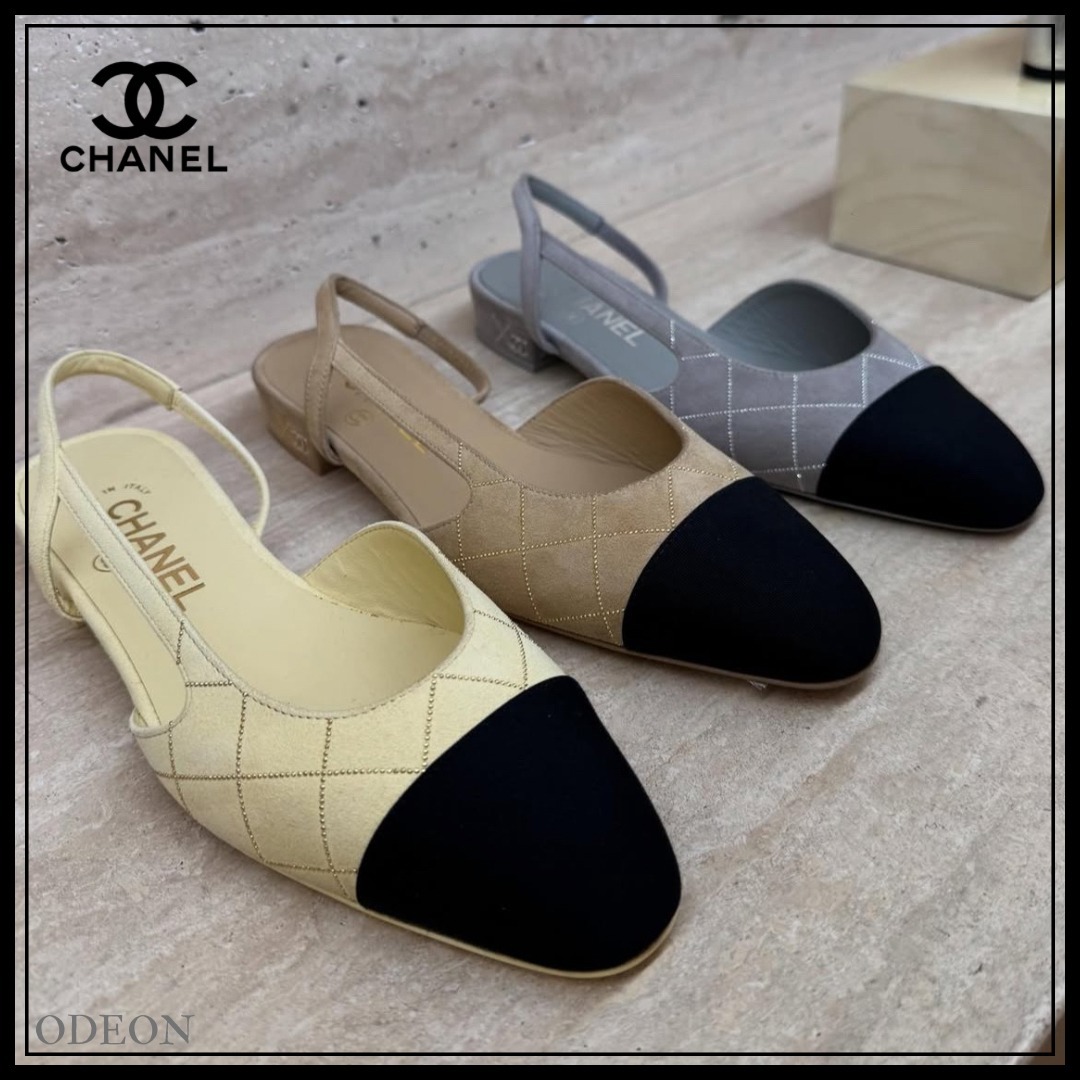 *キルティング柄♪*【CHANEL】スリングバッグ フラットシューズ