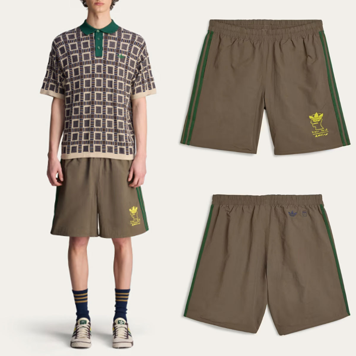 ハーフ・ショートパンツ ADIDAS Brain Dead Shorts 5FT1594