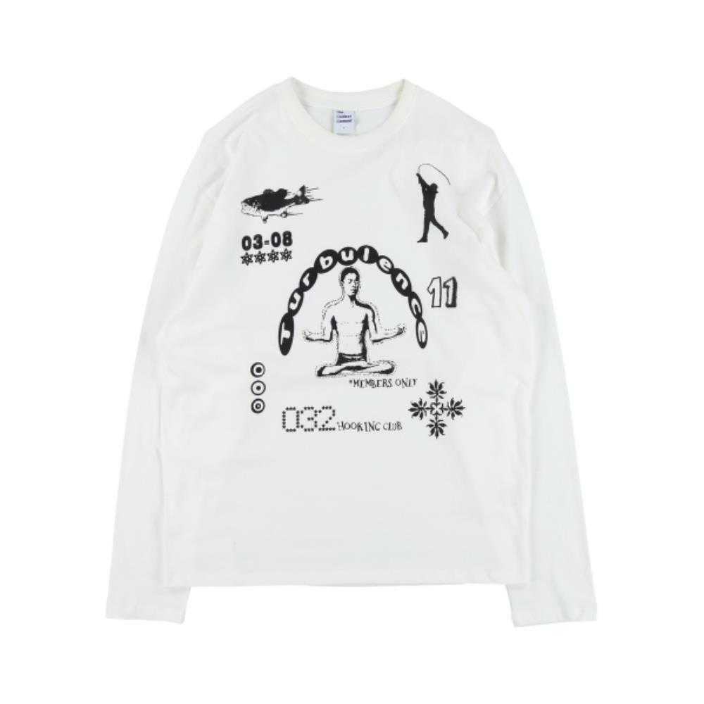 Tシャツ・カットソー THE COLDEST MOMENT TCM hooking club long sleeve whiteivory