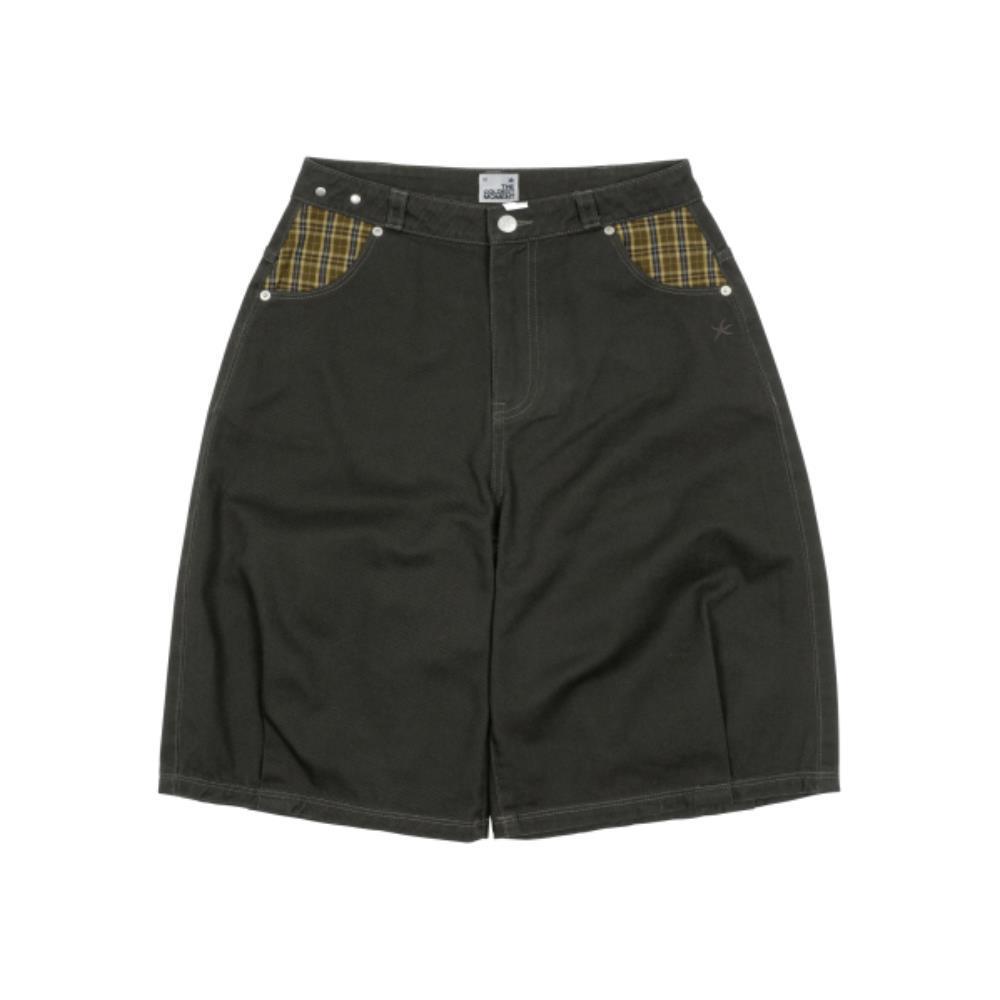 パンツ THE COLDEST MOMENT TCM check pocket half pants charcoal