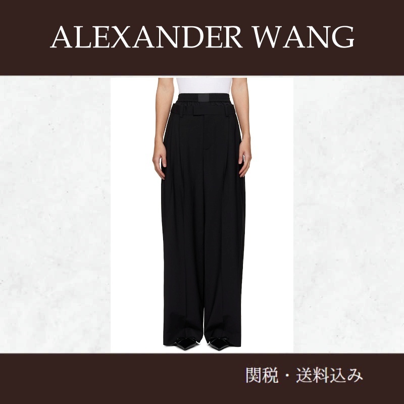 Alexander Wang ☆ブラック Pre-Styled ボクサー タックパンツ