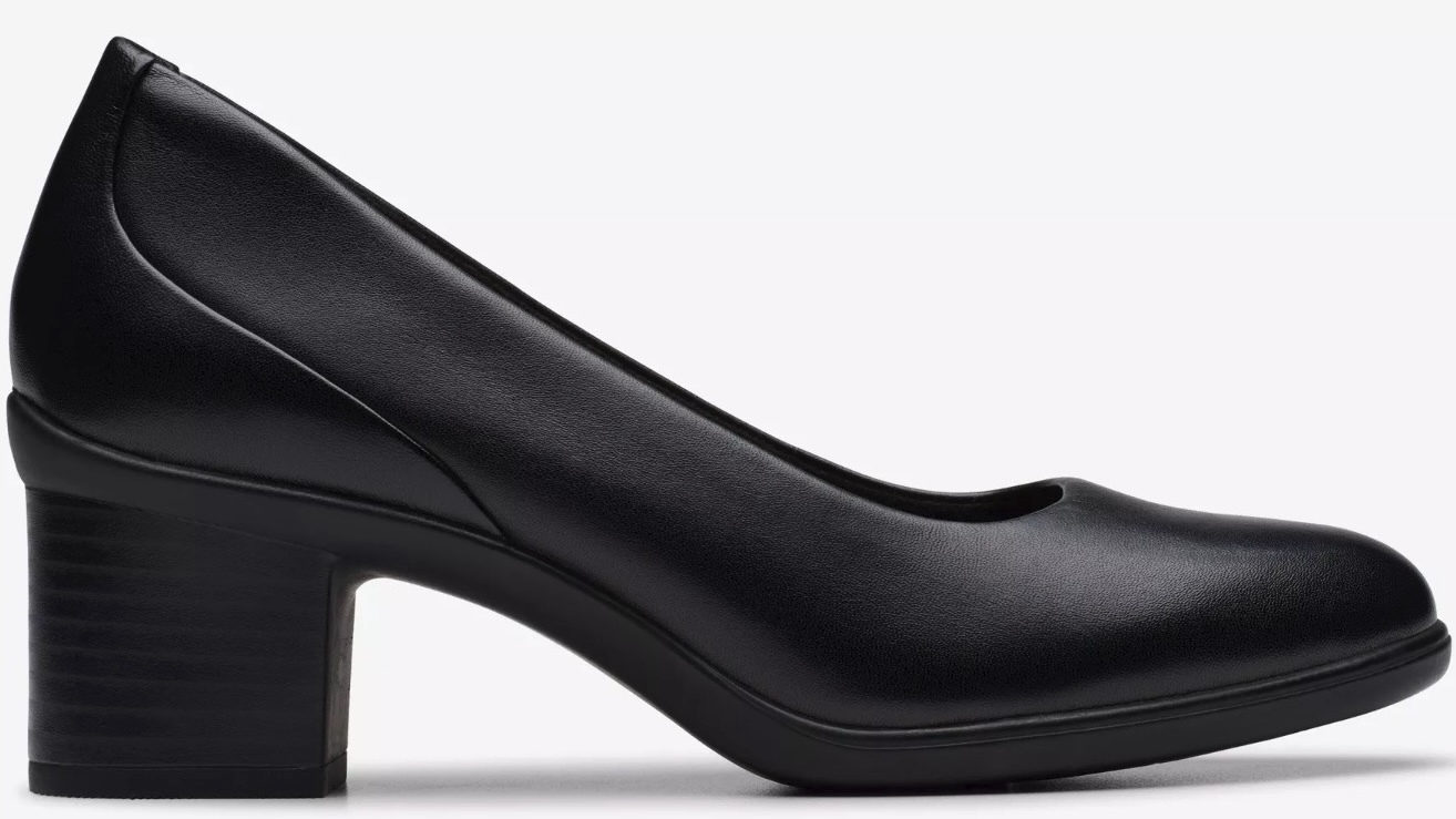 Clarks クラシック パンプス ヒール 5.5cm オフィス サンダル