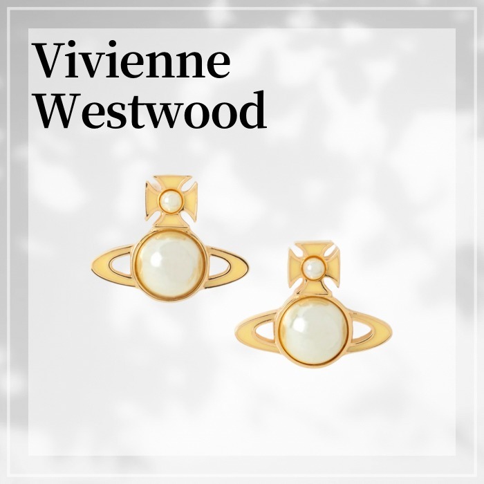 VivienneWestwood☆ TILLYA ピアス イエロー パール