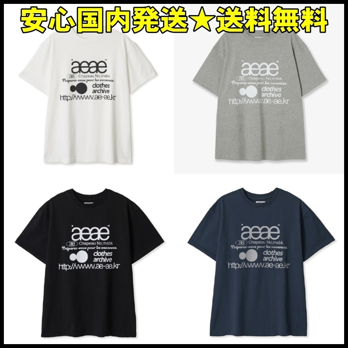 人気★安心国内発送【AEAE】WEB LOGO T-SHIRTS 半袖 Tシャツ