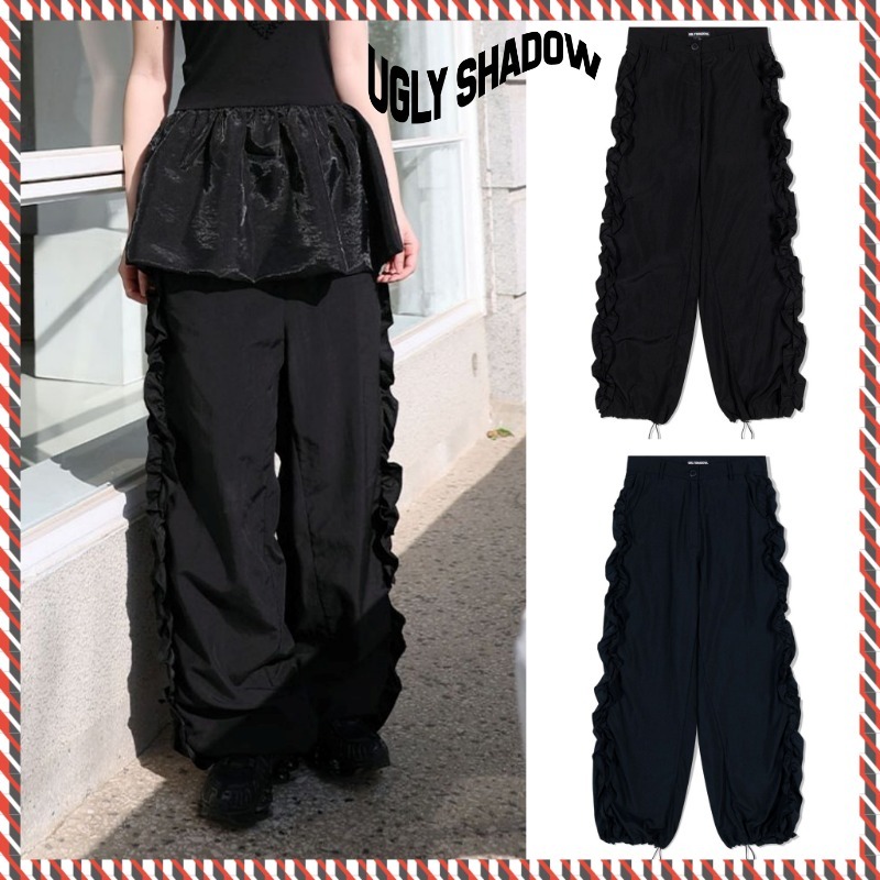 【UGLY SHADOW】25ss SIDE FRILL PANTS