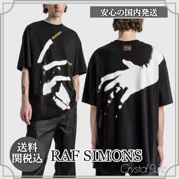 【RAF SIMONS】ロゴパッチ Tシャツ コットン【送料関税込】