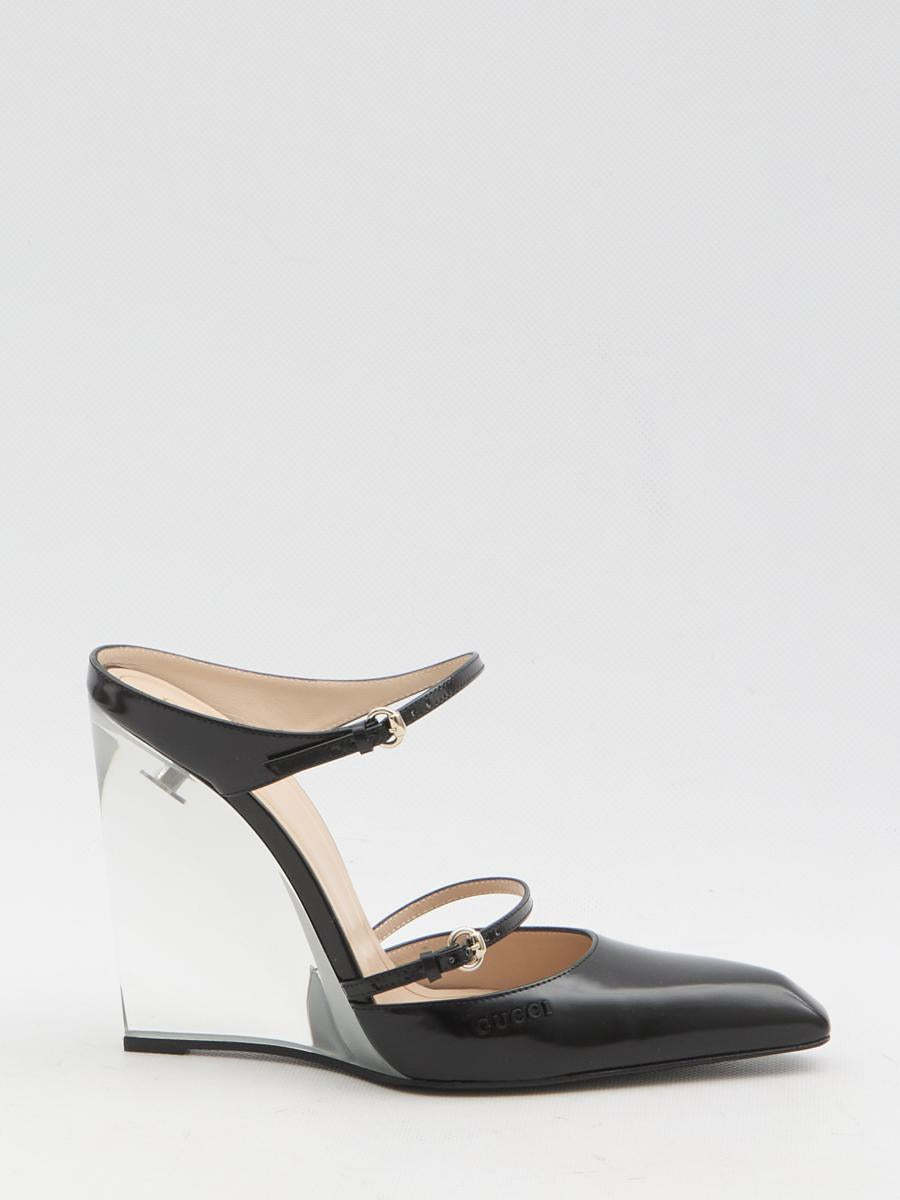 【関税＆送料込み】Gucci Mules With Transparent Wedge Heel