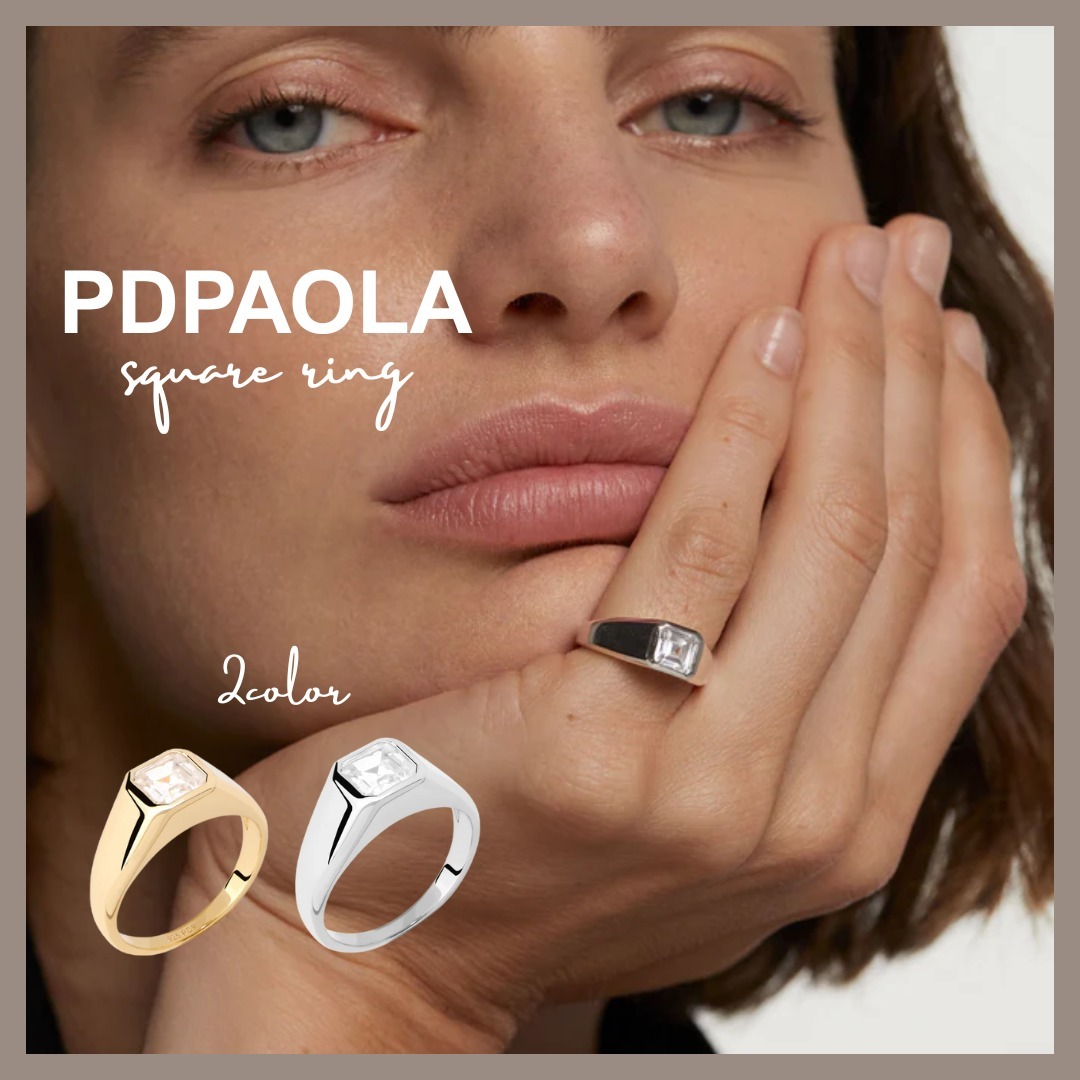 【海外限定】*PDPAOLA*スクエアリング【送料無料】