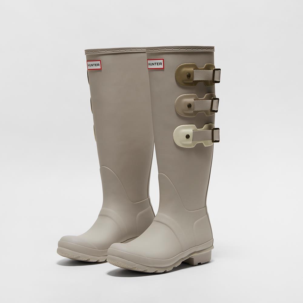 レインシューズ HUNTER WOMENS ORIGINAL TALL MULTI BUCKLE BOOT (STEALL)