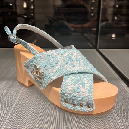 ブルー（青）系 25cm CHANEL(シャネル) 靴・シューズ(レディース