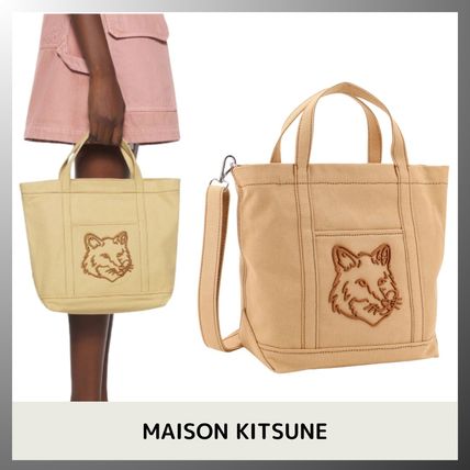 MAISON KITSUNE ◇ FOX HEAD スモール トートバッグ (MAISON