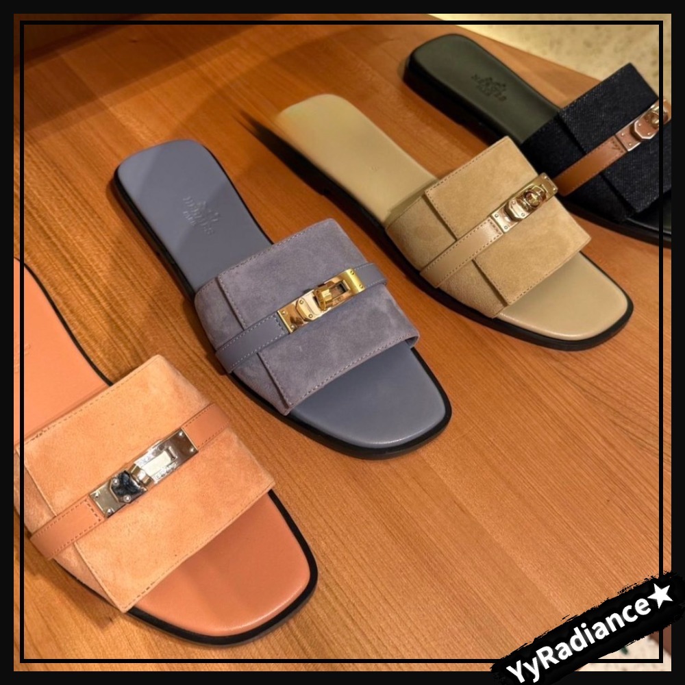 【上品な大人の夏スタイルの足元に♡】HERMES サンダル