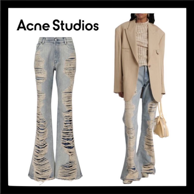 [ Acne Studios ] ダメージ加工 ハイライズブーツカットジーンズ