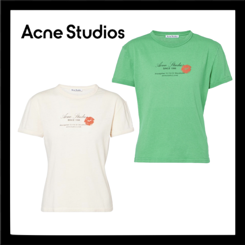 [ Acne Studios ] ロゴコットンジャージーTシャツ