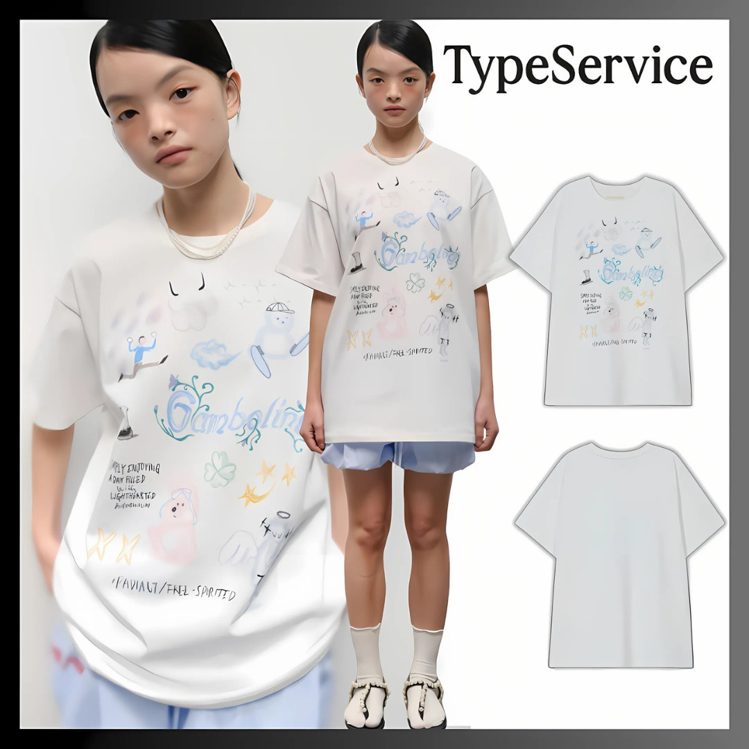 typeservice☆大人気Tシャツ♪Gamboling Top White