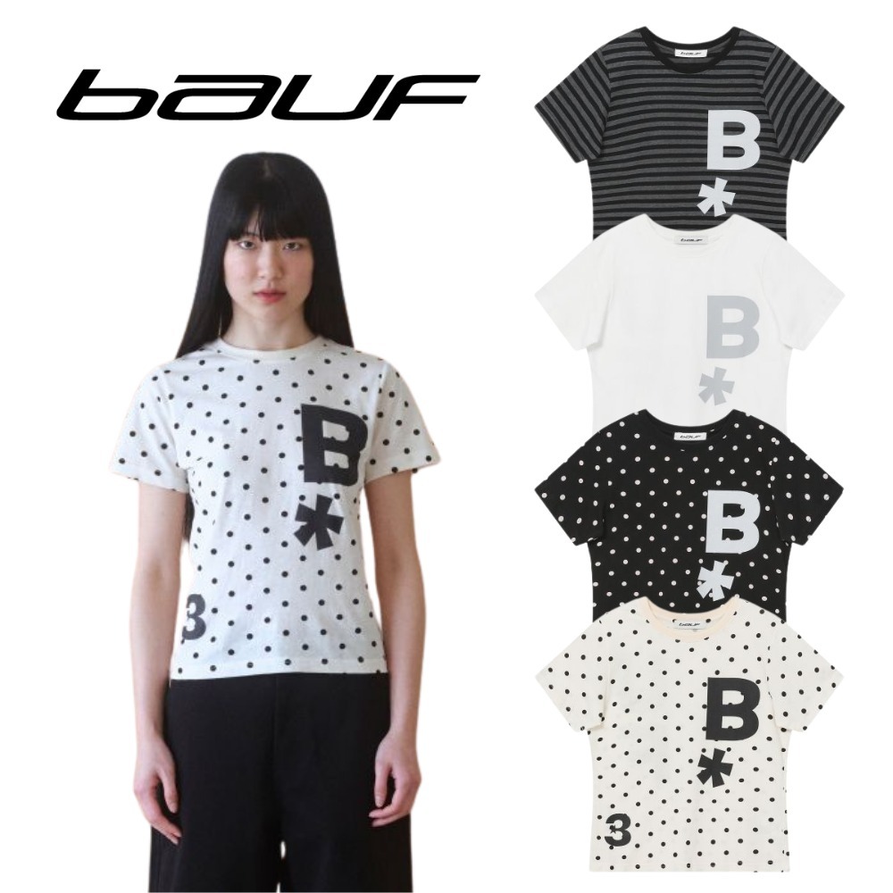 ★BAUF★ B logo Slim Fit T-Shirts【送料込/関税込】