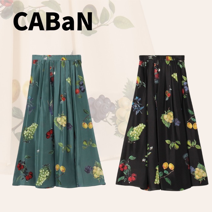 CABaN キャバン シルク HARVEST ロングスカート