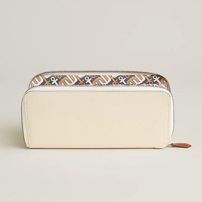 《外側はシンプル♪》【HERMES】 シルクイン クラシック 長財布