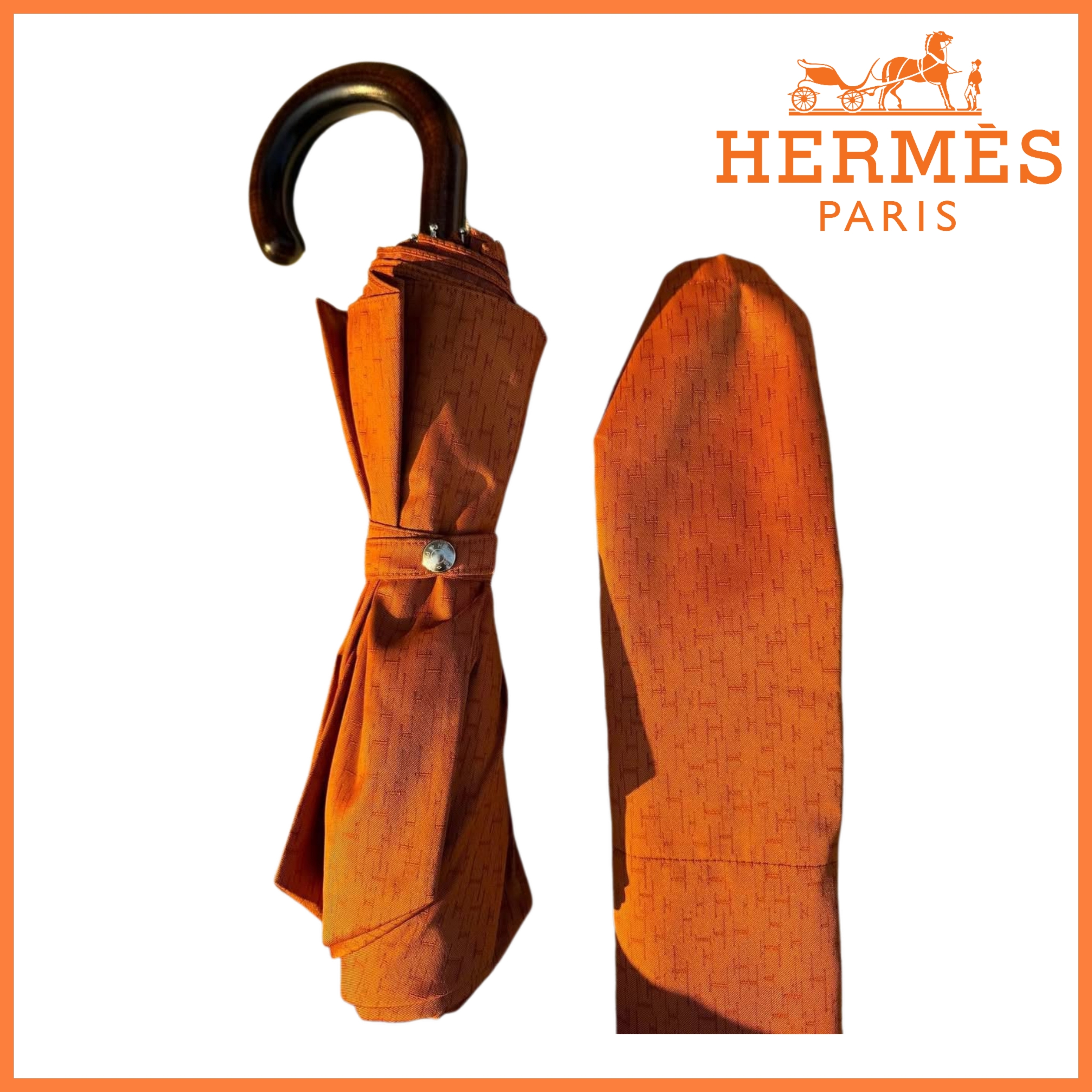 Pluie de H 梅雨の時期に◎【HERMES】 Hレイン折りたたみ傘
