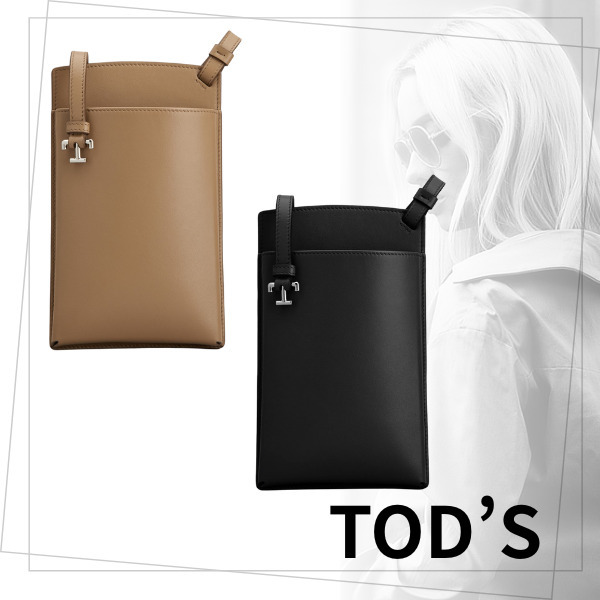 TOD’S ☆ トッズ レザー スマートフォン ホルダー ミディアム