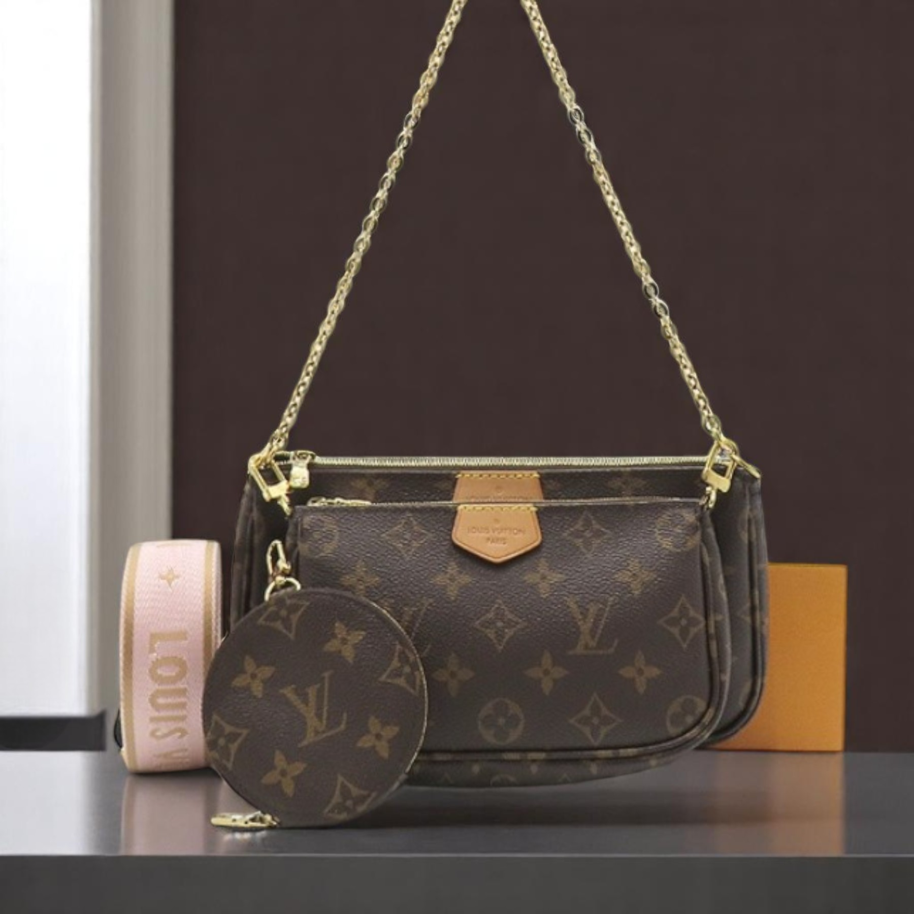 《Louis Vuitton》マルチ ポシェット クロスバッグ 中古