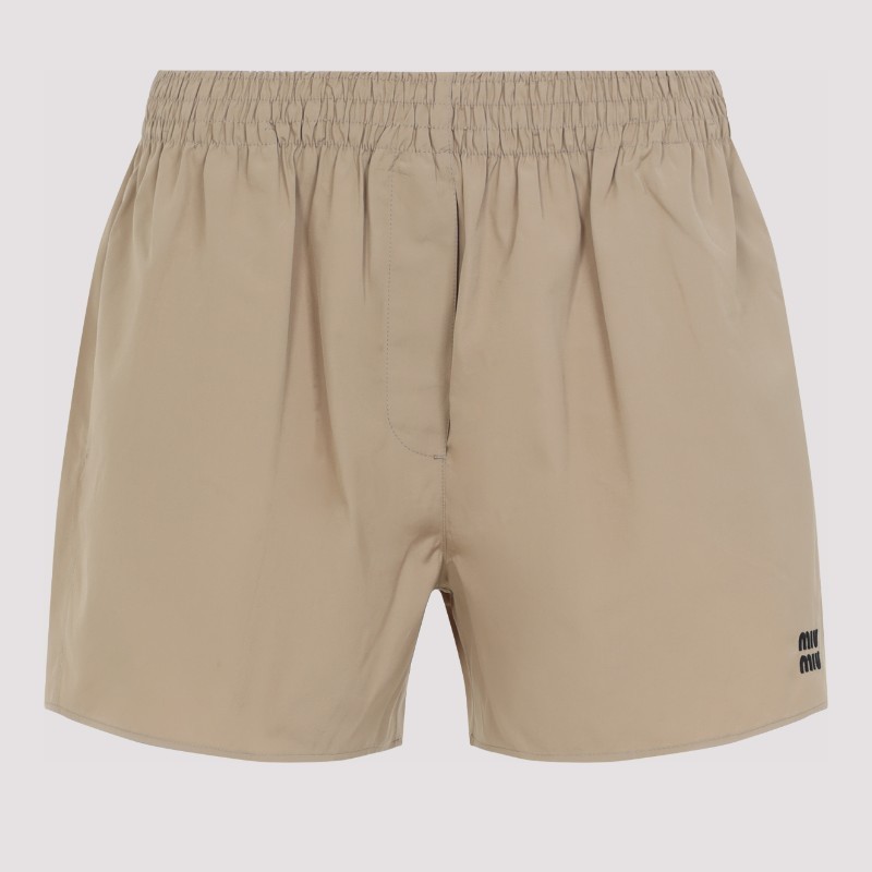 ショートパンツ MiuMiu FW25 Miu Miu Cotton Shorts (MP1907SOOO 10RG F0241)