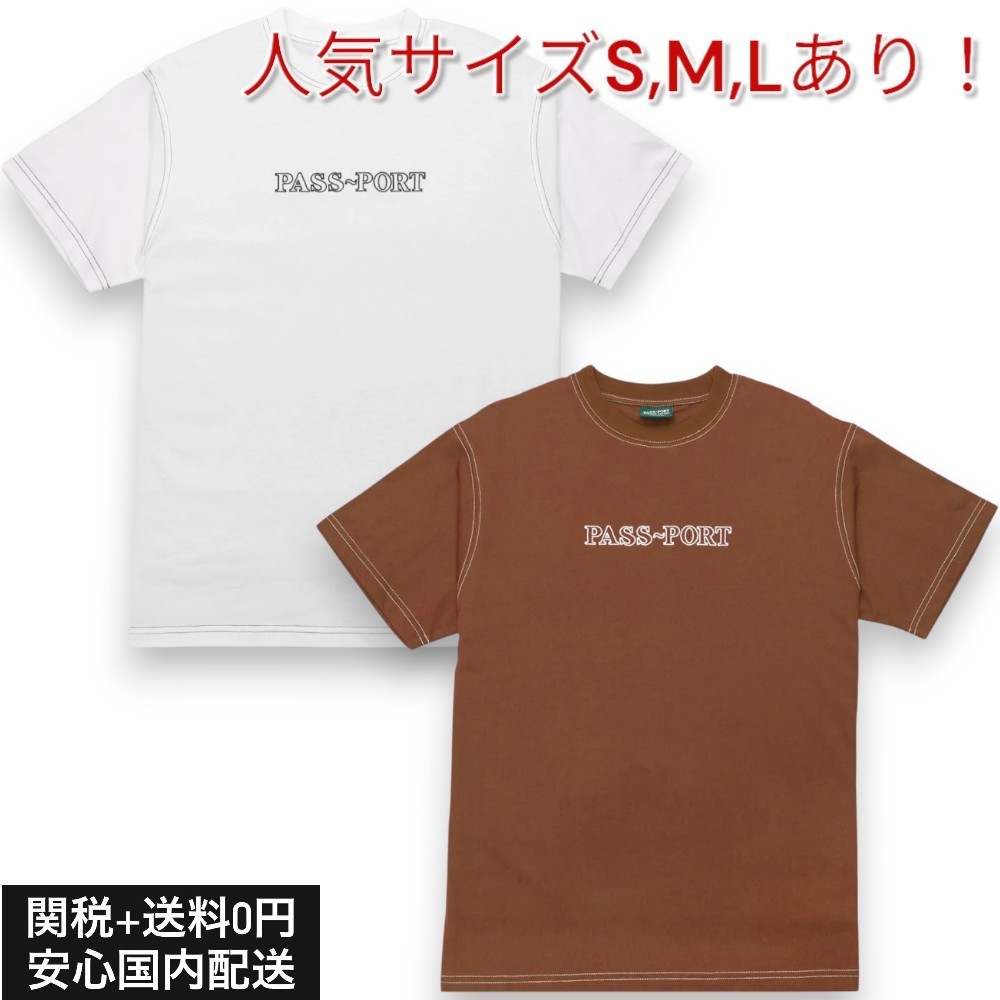 【関送無料】 Passport 人気 ロゴ デザイン Tシャツ