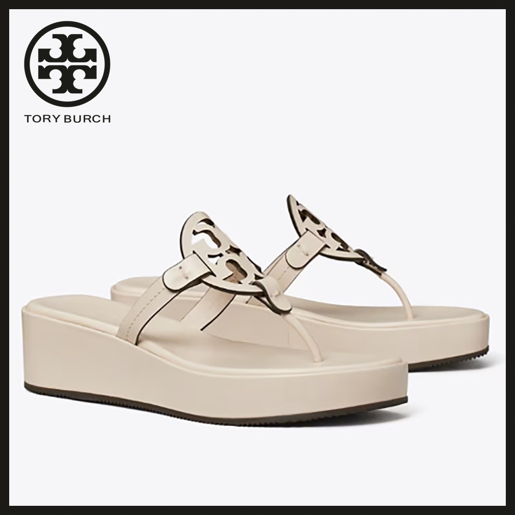 【Tory Burch】MILLER ウェッジサンダル／Soft Pink