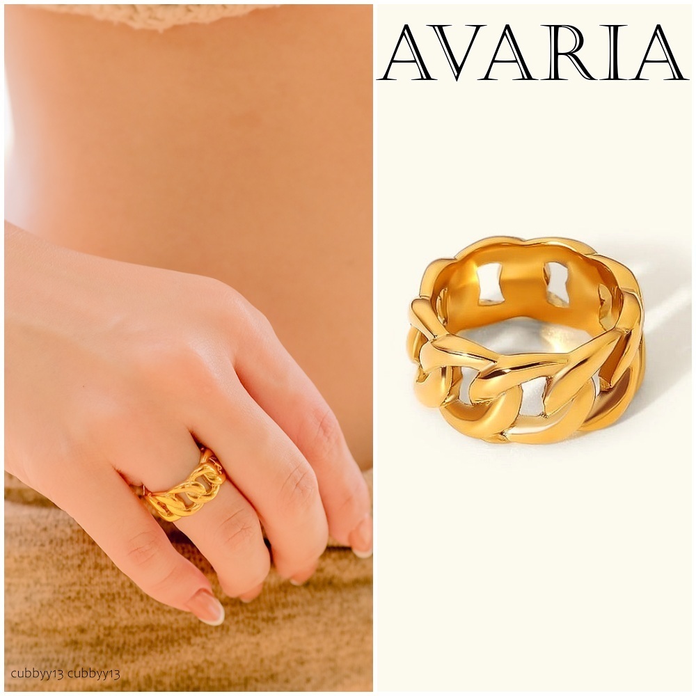 【話題:水中OK:色あせなし】AVARIA☆Splendor Gold Ring 指輪