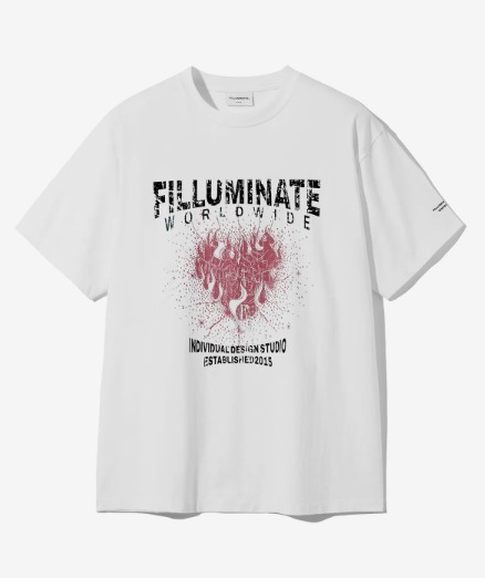Tシャツ・カットソー [FILLUMINATE] Burning Heart T-shirt