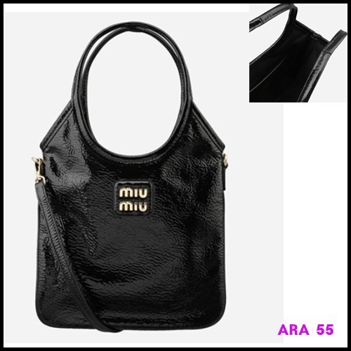 ミュウミュウ正規品/関税送料込み IVY Patent Crossbody Bag