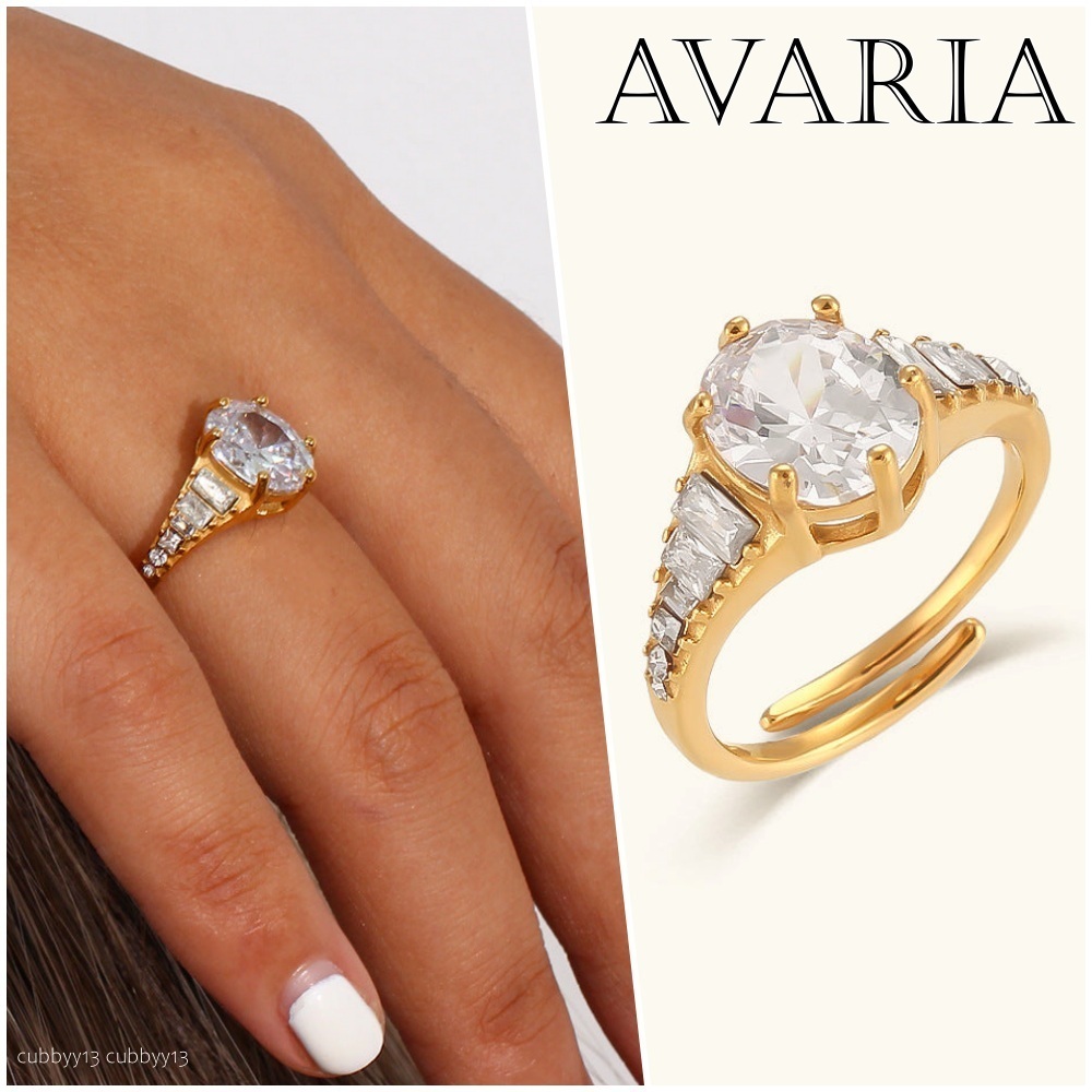 【話題:水中OK:色あせなし】AVARIA☆Syllia Diamond Ring 指輪