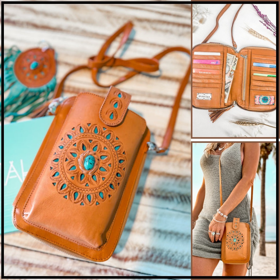 【MAHIYA】Turquoise Dreams Pouch/フォーンポーチ/ボヘミアン