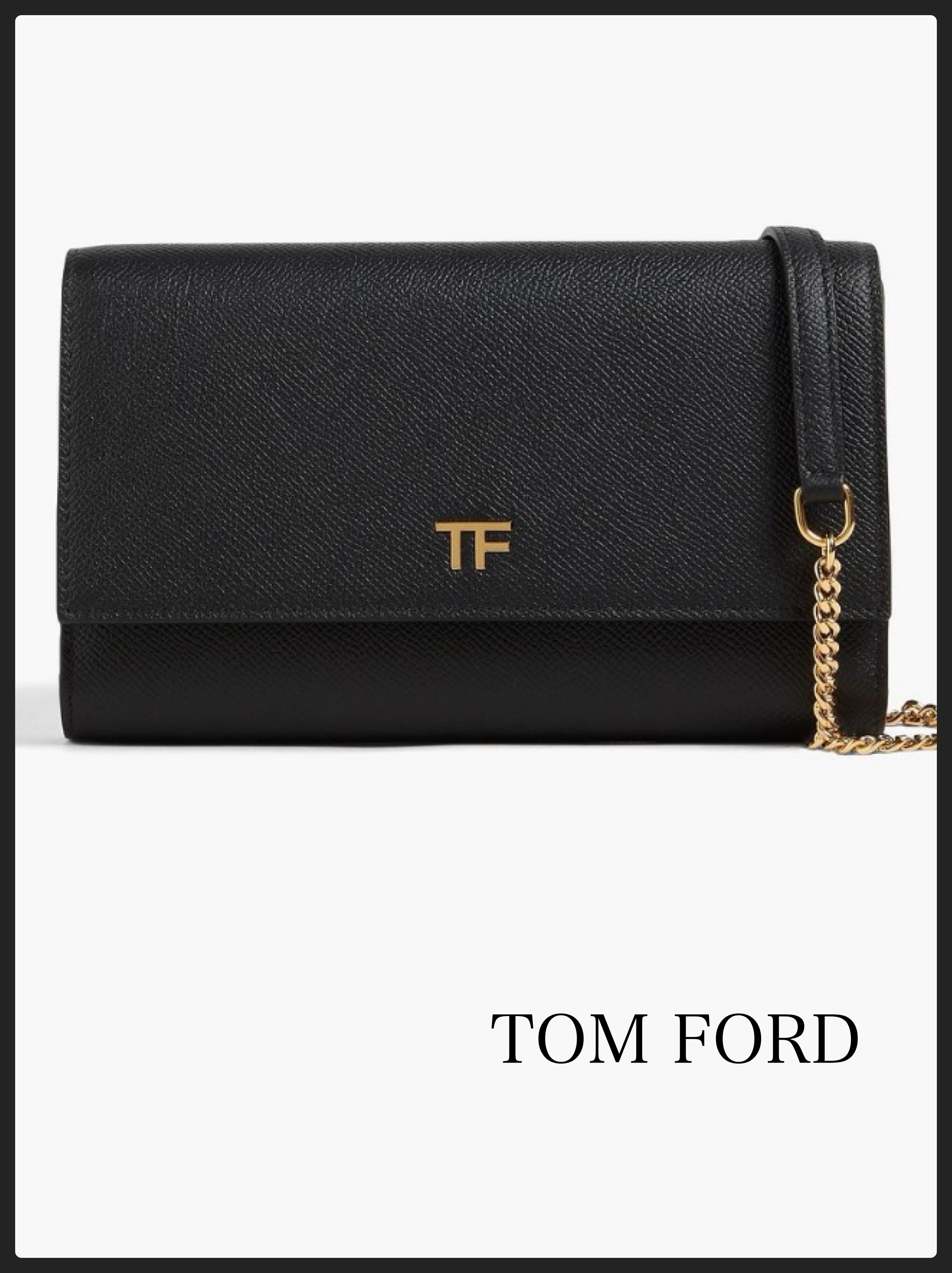 【TOM FORD】レザークロスボディバッグ