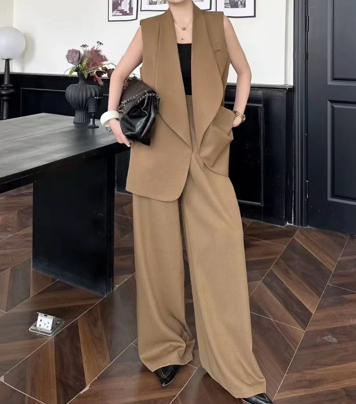 ビジネス スーツ セットアップ パンツ ベスト 2点セット
