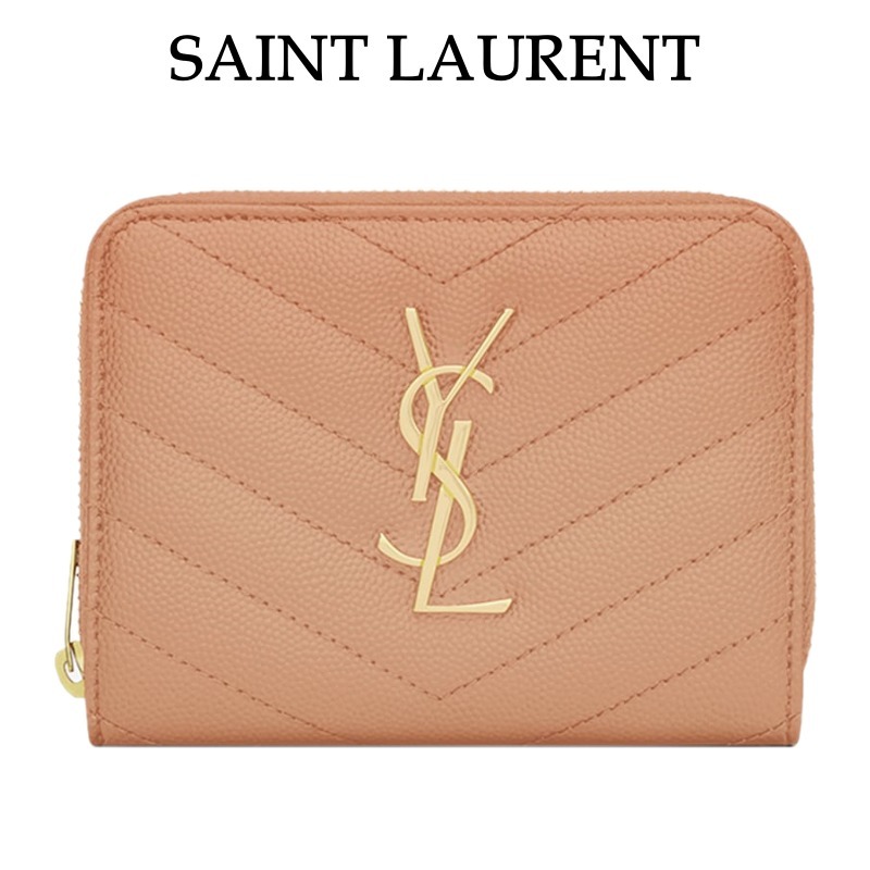 【Saint Laurent】マトラッセ ジップアラウンド ウォレット