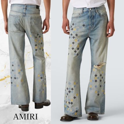 AMIRI - アミリ ロゴ刺繍触フレアデニムパンツ メンズ 32インチ