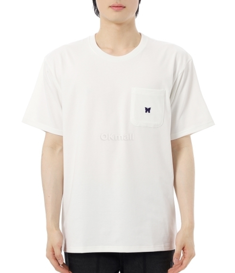 NEEDLES｜ (S/S Crew Neck Tee Poly Jersey - White (QV362)