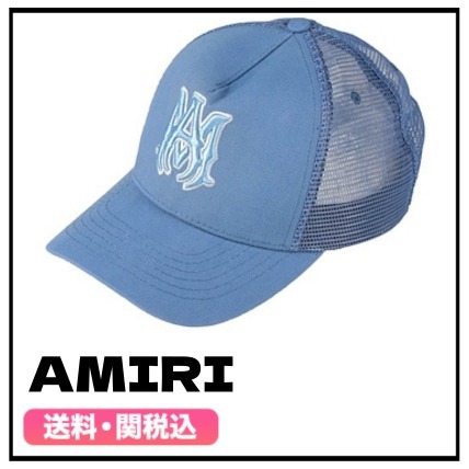 ★AMIRI★ アミリ アジュールブルー メッシュ 帽子