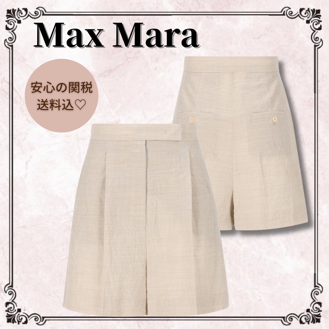 関税/送料込♪*Max Mara*Abisso ウール ショートパンツ