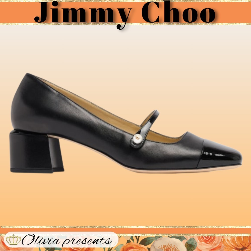 【Jimmy Choo】エリサ 45mm レザーヒール