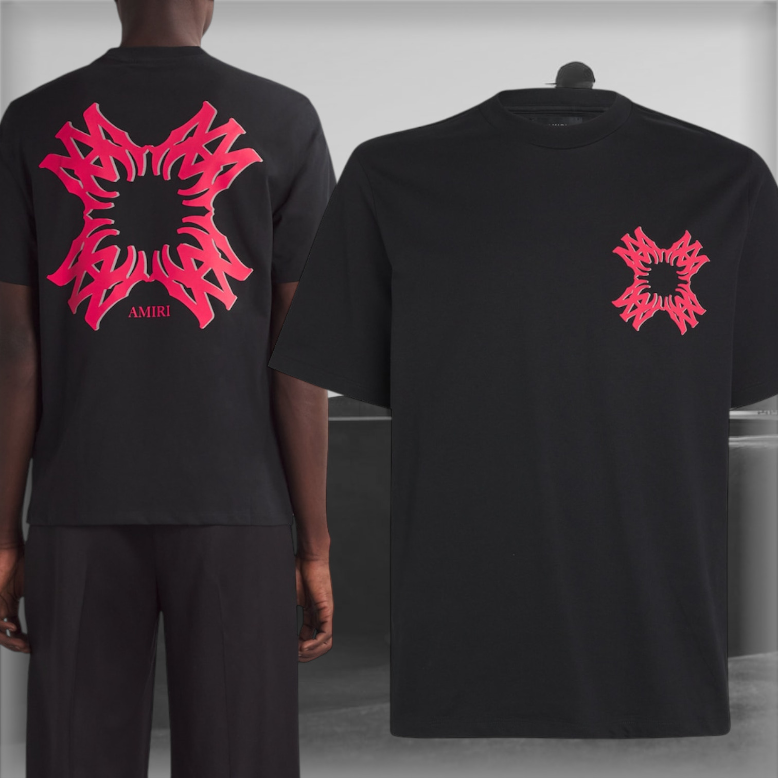 LA発★注目スタイル【AMIRI】MA Qua ロゴ コットン Tシャツ
