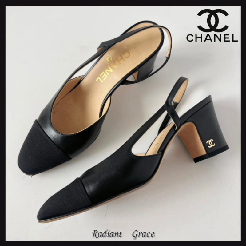 《セレブ御用達》CHANEL スリングバックシューズ