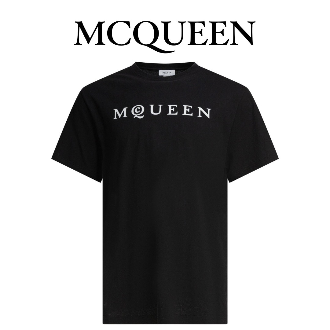 【送料関税込】Alexander McQueen コットンジャージー Tシャツ