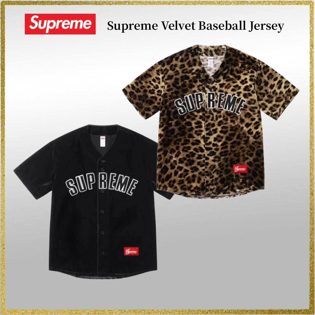 【25SS】Supreme Velvet Baseball Jersey シュプリーム