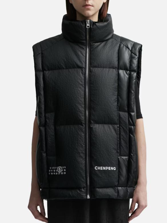MM6 Maison Margiela チェン ペン クロップドパファー ジレ