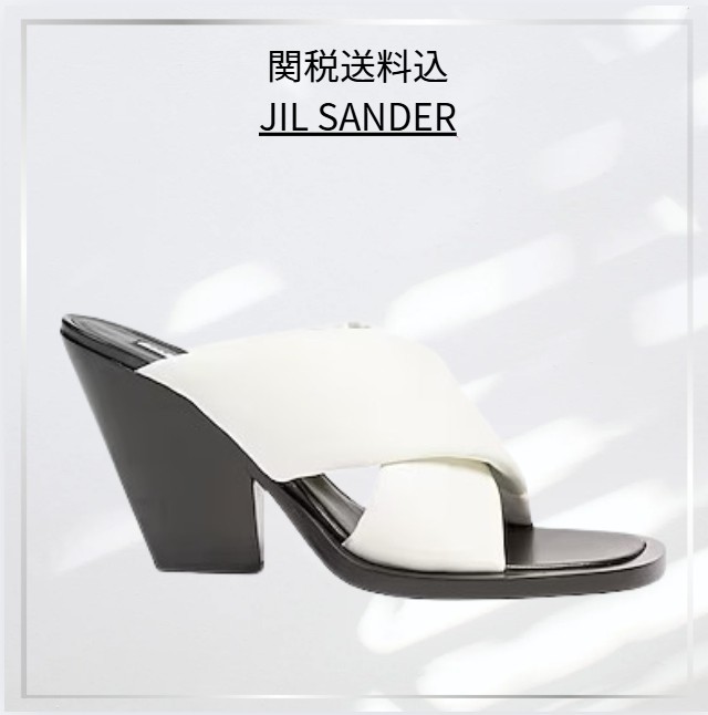 国内発送 JIL SANDER サンダル ヒール9.5ｃｍ