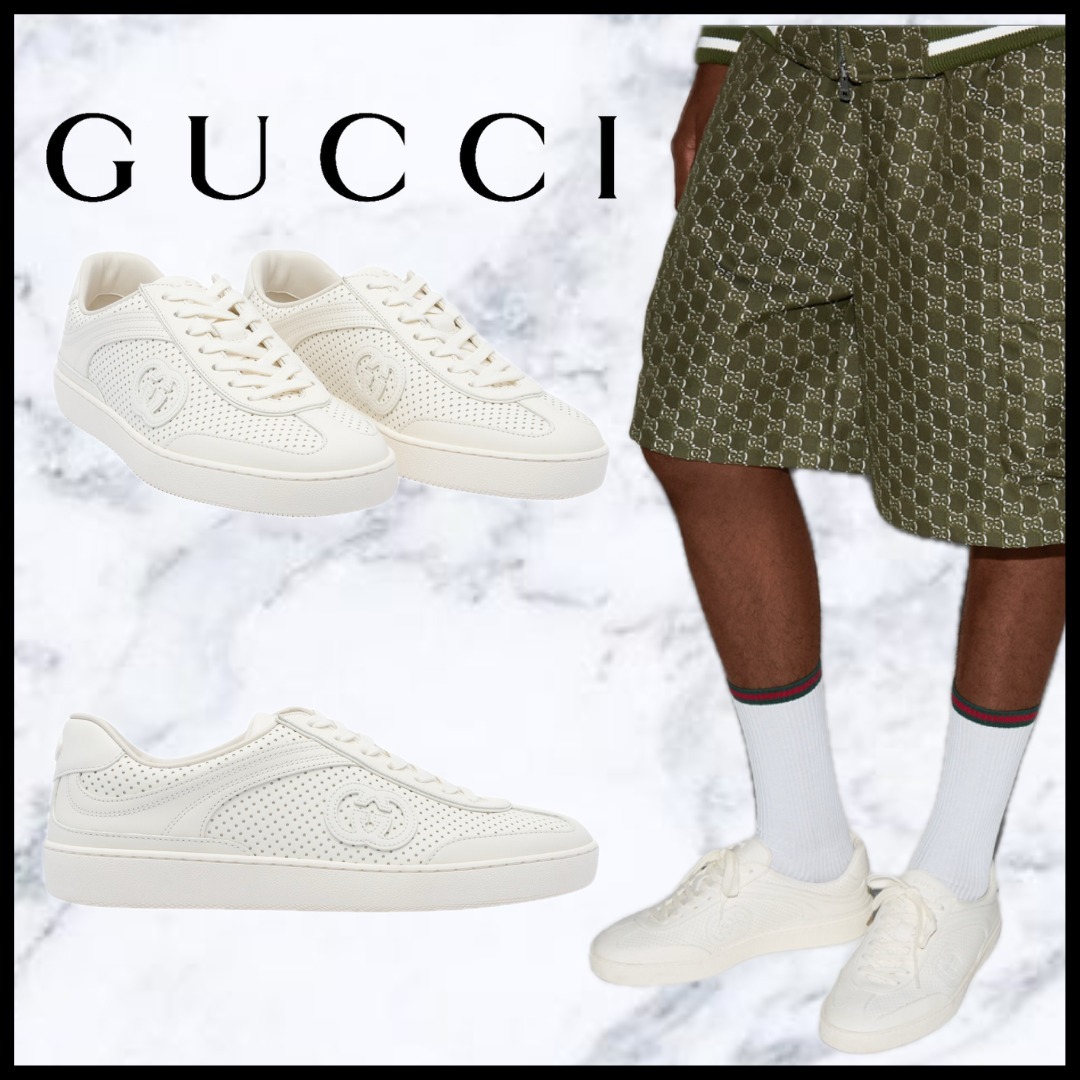 GUCCI★G75 SNEAKERS ロゴ入りシンプル スニーカー 795430AAEFI